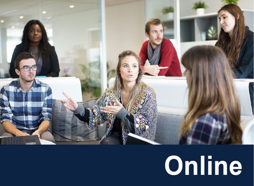 6 people gather to discuss (course format: online)